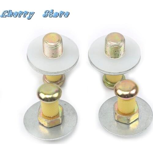 NEW 357 837 034 4Pcs Car Door Touch Lock Striker Pins Bolts For VW Jetta Golf MK2 Passat B3 B4 AUDI A100 A200 Coupe 357837034