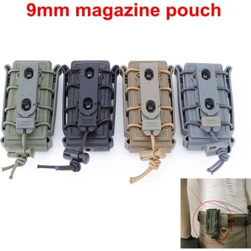 New Hunting Tactical Airsoft 9mm Mag Magazine Belt Pouch Case Rifle Cartridge Clip Holder soft shell Fast magMolle Pouch