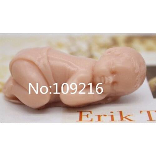 Wholesale!!!1pcs Prostrate Baby (zx218) Silicone Handmade Soap Mold Crafts DIY Mould