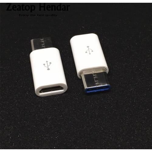 2Pcs USB 3.1 Type C Male to Micro 5Pin USB Female Adapter Connector for New Macbook ZUK ZI OnePlus 2 xiaomi 4C