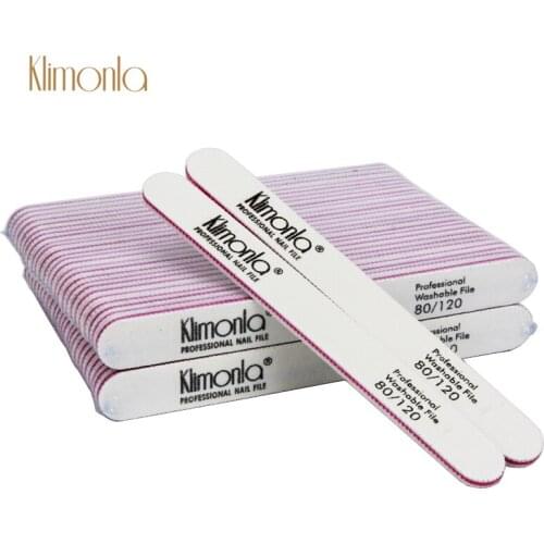 50Pcs/Pack Nail Art Sanding White Nail File 80/120 Grit UV Gel Polish DIY Thick Files For Nail Care Manicure Tools Accessories