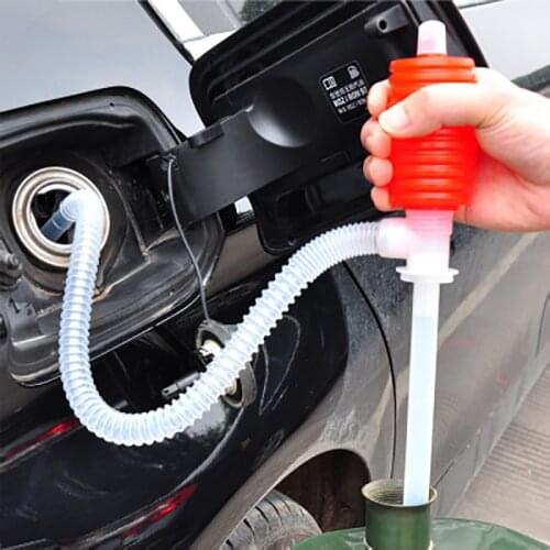 Manual Gas Oil Water Liquid Transfer Pump Siphon Hose for Car Motorcyle Truck Car Liquid Pump Fuel Gasoline Diesel Pump Sucker