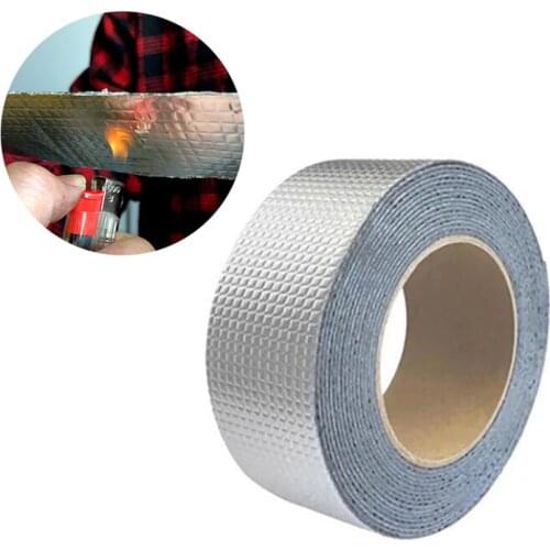 Waterproof Self Tape Aluminum Butyl Foil Heat Shield For Pipe Repairing Strong Tape