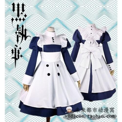Black butler Meyrin Sailor suit cosplay costume maid dress