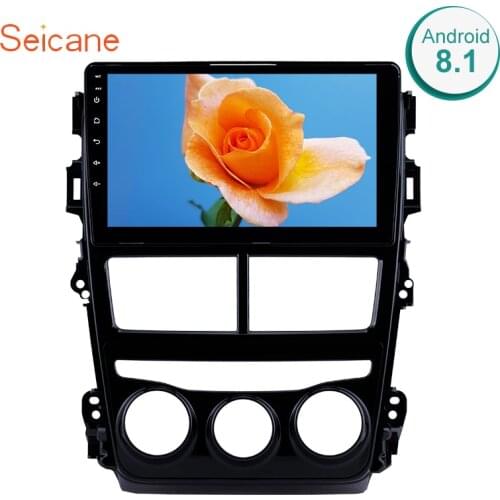 Seicane Android 8.1 2Din Car Radio Wifi GPS Multimedia Player Head Unit For Toyota Yaris Vios 2017 2018-2020 left hand drive