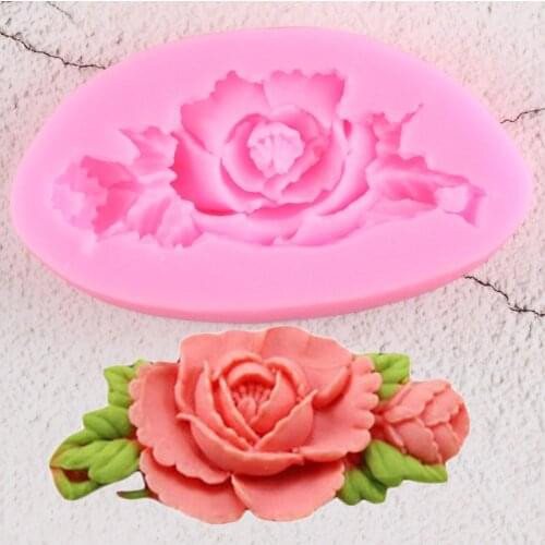 Sugarcraft Leaves Silicone Mold Candy Polymer Clay Fondant Mold Cake Decorationg Tool Flower Making GumPaste Rose Leaf Mold