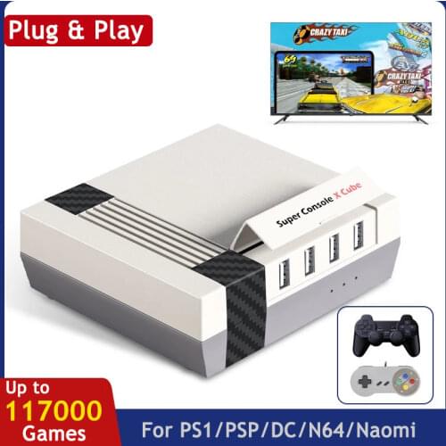 HD Video Game Console for PSP/PS1/N64/DC/PS4 Built-in 50000+ Games Retro TV Game Console Open Source Linux System HDMI/AV Output