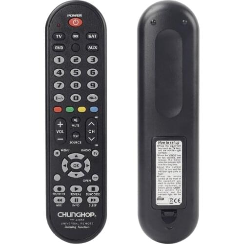 RM-436E 4 in1 Smart Universal Remote Control Multifunction Controller For TV AUX HOM DVD Sat Learning Function
