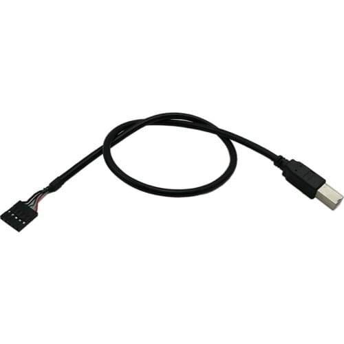 USB 2.0 Type B Male to Dupont 5 Pin Female Header Motherboard Cable Cord(50cm)