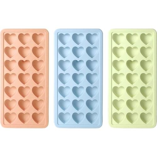 Heart-shaped Ice Cube Cool Freezing Mold Tray Ice Cream Maker Popsicle Yogurt DIY Mould Available Reusable Tool Gadget