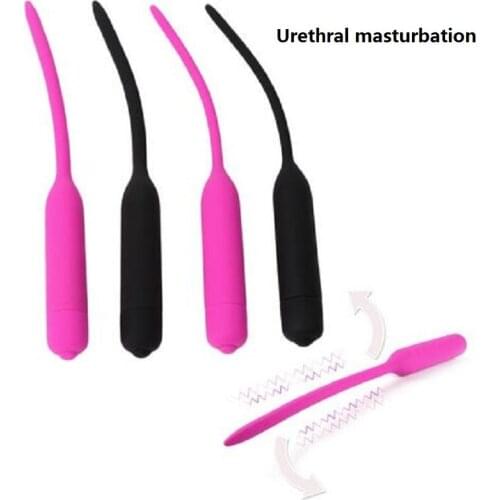 10 Frequency Vibrating Penis Plug Urethral Vibrator Penis Plug insert Device Silicone Dilator Penis Plug Erotic Sex Toys for Men