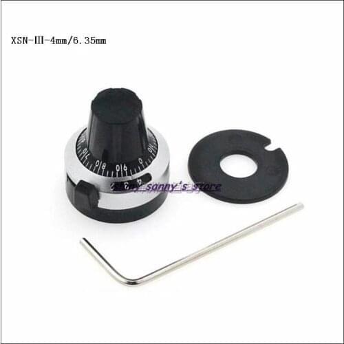XSN-3 Precision Scale 4mm 6.35mm knob Potentiometer Equipped With WXD3-12, WXD3-13, 3590S Multi-turn Potentiometer