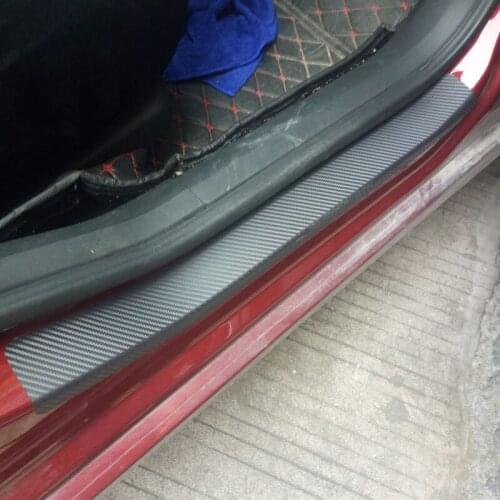 4Pcs Car Door Sill Protector Door Sill Scuff Plate Stickers for Audi Q3 Q5 SQ5 Q7 A1 A3 S3 A4 S4 RS4 RS5 A5 A6 S6 C6 C7 S5 A7 S7