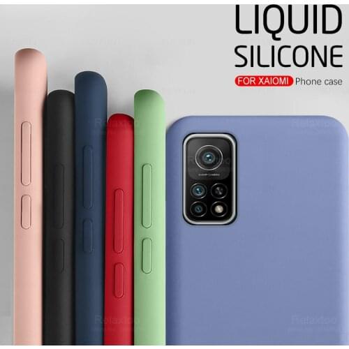Liquid Silicone Case for Xiaomi Mi 10t Pro 5G Case Shockproof Bumper Full Cover Luxury TPU Case for Xiaomi Mi 10 t Pro Lite Case