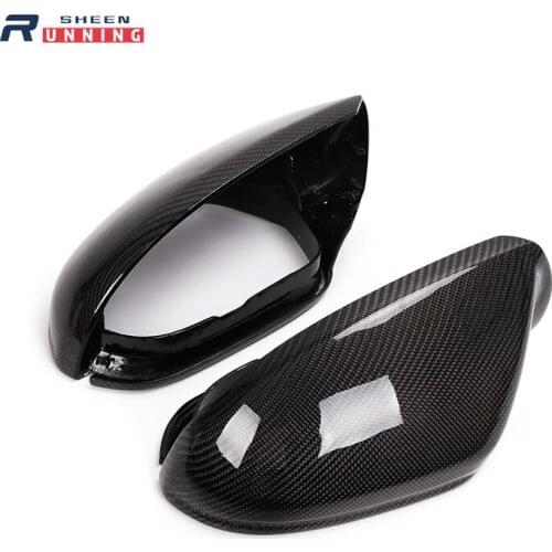 1:1 Replacement for Audi A6 C7 4G S6 RS6 2012 2013 2014 2015 2016 Carbon Fiber Mirror Covers Rear View with Lane Change Assist