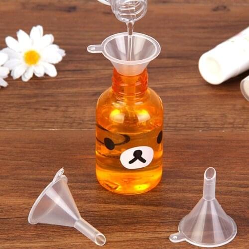 1pc/10/20pcs Filling Empty Bottle Packing Tool For Travel Plastic Mini Small Funnels For Perfume Liquid Essential Oil Splitter
