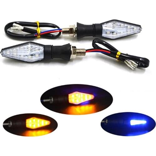 1pcs 12V Universal Motorcycle LED Turn Signal Light Indicators Amber Blinker Light Flashers Lighting Motorcycle Accessories