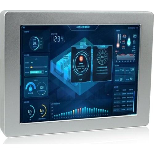 Fanless Industrial panel pc Intel J1900 2.0GHz 4wire resistive touch waterproof 12 inch aluminum case all in one pc