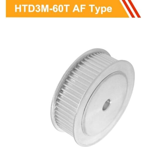 3M 60T Timing Belt Pulley HTD3M Type Transmission Pulley 11mm/16mm Belt Width 8/10/12/14/15/19/20mm Bore Aluminium Pulley Wheel