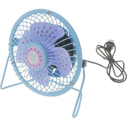 4''inch USB Fan Mini Table Desk Personal Metal Design Quiet Operation