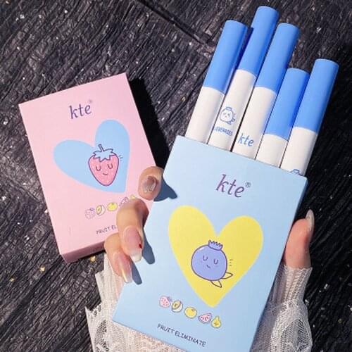 5 Color 1 box Cigarette Lip Gloss Set For Lips Makeup Long Lasting Matte Lipsticks Tint For Lips Waterproof Non-stick Cup