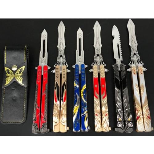 Animation Game Dragon King Legend Tianguan Flower City Metal Alloy Students Practice Knife Model