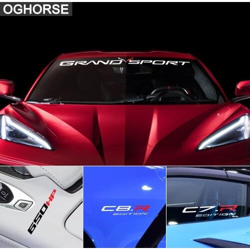 Car Racing Sport Stripe for Chevrolet Corvette Windshield Corvette Banner Door Side Creative Logo Graphic Decal Decor Stickers