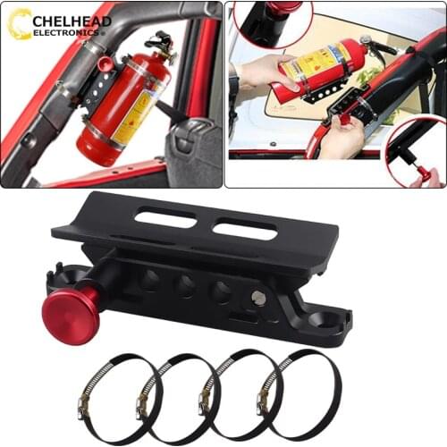 Car Fire Extinguisher Holder Mounting Bracket for Jeep Wrangler UTV Polaris RZR Auto Accessories