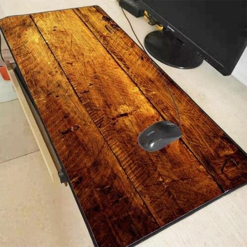 XGZ Retro Wood texture Large Speed Mouse Pad Gamer Locking Edge Keyboard Mouse Mat Gaming Desk Mousepad for CS GO LOL Dota Game