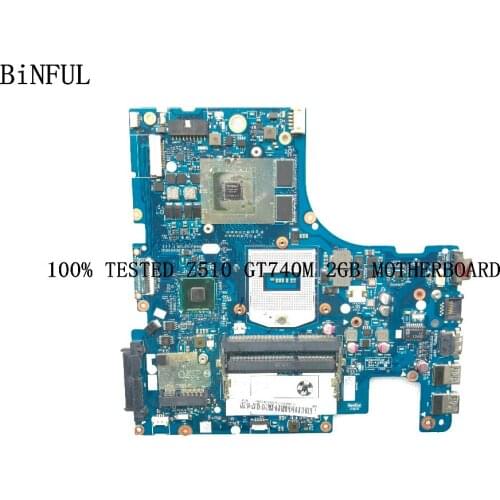 BiNFUL stock, AILZA NM-A181 , FOR LENOVO Z510 LAPTOP MOTHERBOARD ,GT740M 2GB (qualified ok)