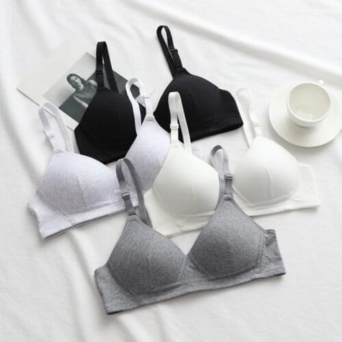 Training Bras Girls Teenage Underwear Training Bras Young Children Girl Student Cotton Soft Bra Top Heart Pattern Underwear