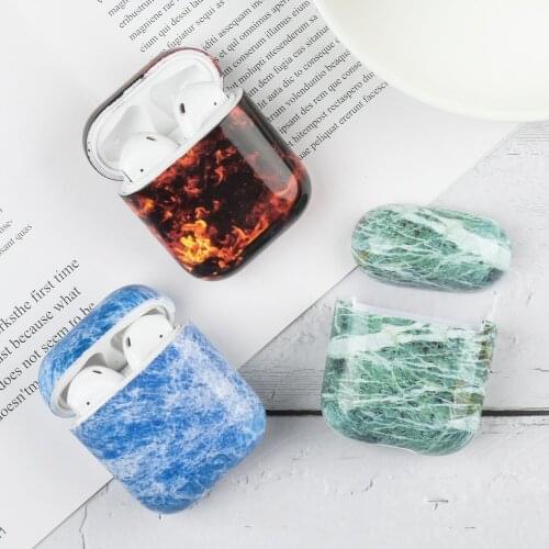 For airpods case Marble Pattern Earphone Case For Apple Airpods 2 1 Cover For Airpods for airpords air pods Soft TPU Luxury case