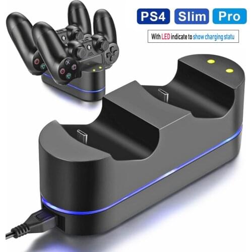 PS4 Controller Charger Holder For PlayStation4/Slim PS Pro Dualshock 4 Controller Gamepad Charging Dock Station Stand With Cable