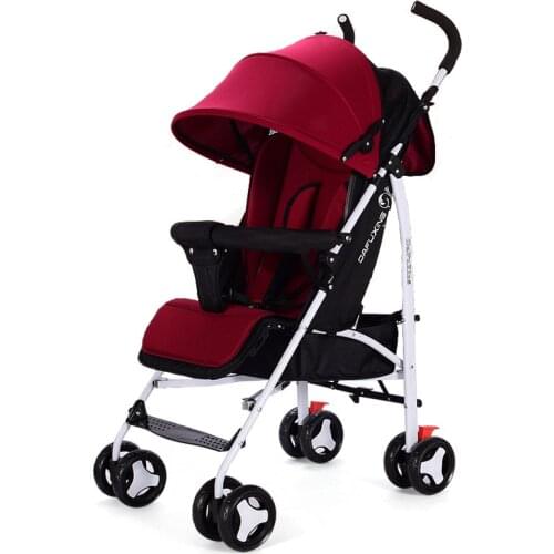 Baby stroller collapsible baby stroller can sit reclining light umbrella car shock absorber four seasons