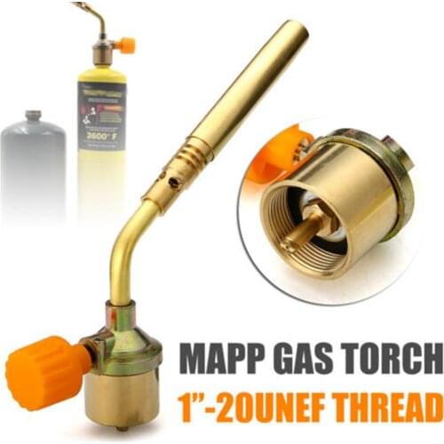 Mapp Gas Torch Brazing Self Ignition Trigger Propane Brass Welding Heating BBQ Plumbing Nozzles Jewelry Burner