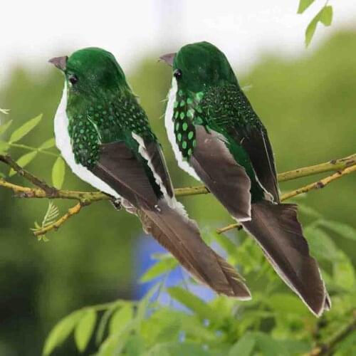 Mini Fake Birds Artificial Feather Foam Sparrow Wedding Decoration Venue Ornaments Bird Model Home Garden Ornament DIY Party Use