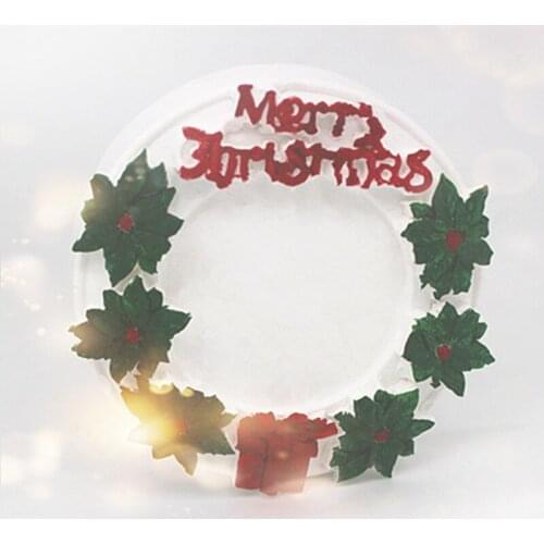 DIY Round Shape Maple Leaf Cake Silicone Mold Christmas Letter Soap Candle Decorating Tools Chocolate Cake Baking Mould