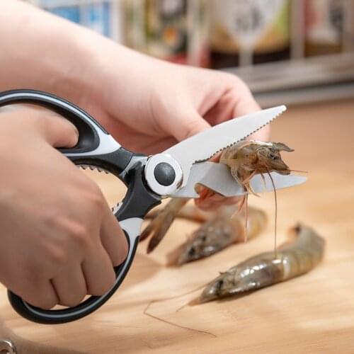 Kitchen Stainless Steel Scissors Multipurpose Purpose Shears Tool for Meat Vegetable Barbecue Tool Scissors Kitchen Supply