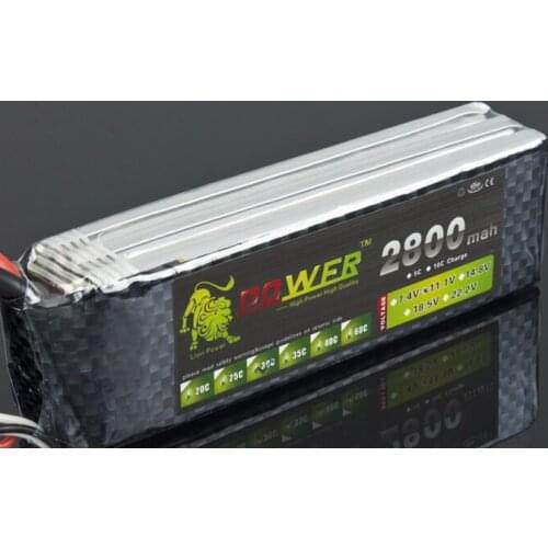 Lion Power 3S 11.1v 2800MAH Lipo Battery For Helicopter Quadcopter Aircraft 11.1 v 2800 MAH 30c RC Boat Batteries 3s Lipo 11.1