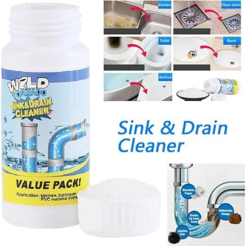 Household Wild Tornado Powerful Sink & Drain Cleaner Quick Foaming High Efficiency Clog Remover Toilet Clogging Cleaning Tool