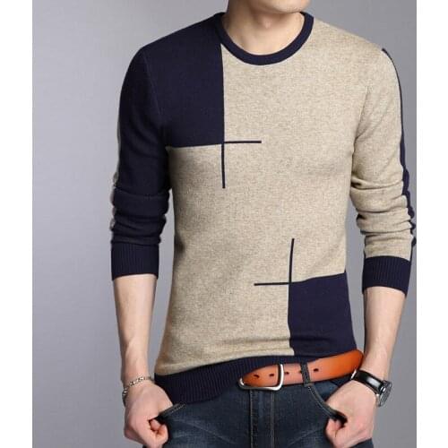 2021 New Autumn Winter Brand Clothing Sweater Men Fashion Breathable Slim Fit Winter Pullover Men O Neck Knitted Sweater Men