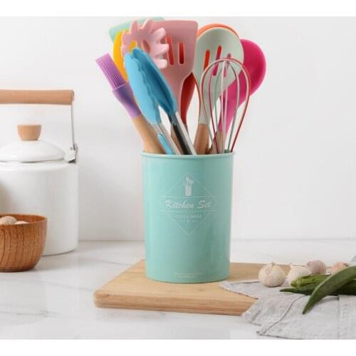 13pcs Silicone Kitchen Cooking Utensils Tools Set Spatula Shovel Baking Kitchenware Cookware Kitchen Accessories Gadgets