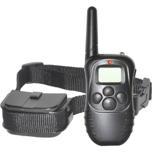 998D-1 300M Pet Dog Anti Bark Training Collar with LCD Display Shock Control Waterproof Stop Barking Dog Training Equipment