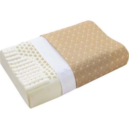 2020 new wolfs tooth neck travel body latex sleeping pillow memory bedding Massage curve granule wave emulsion wholesale