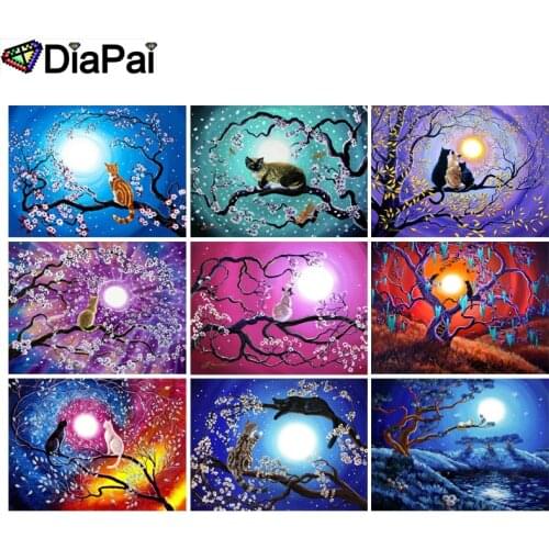 DIAPAI 100% Full Square/Round Drill 5D DIY Diamond Painting "Tree landscape painting " 3D Embroidery Cross Stitch Home Decor