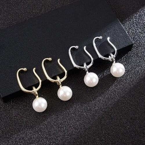 Dorado America And Europe Popular Imitation Pearl Drop Dangle Earrings For Women Minimalist Exquisite Pendant Jewelry Gift 2021