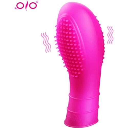 OLO G-spot Stimulation Waterproof Finger Cots Granule Men And Women Flirting Finger Sets Mini Clit Toys For Women Sex Toy
