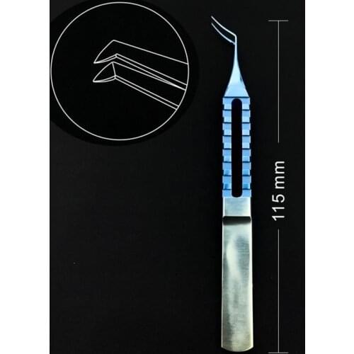 Titanium Flat handle Ultrata Style Capsulorhexis Forcep 115mm Ophthalmic microsurgery instrument