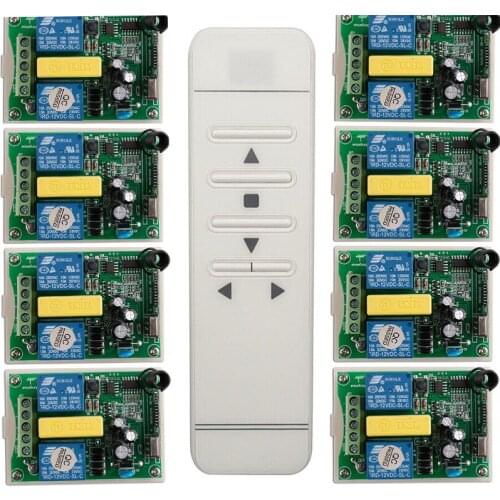 Tubular motor garage door / projection screen / shutters AC 220 V RF Wireless Remote Control switch Digital display screen