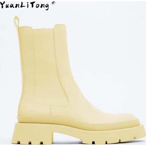 2021 New ZAR Style Womens Boots Wave Thick-soled Fashion But Knee Boots